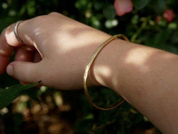 Organic Brass Bangle