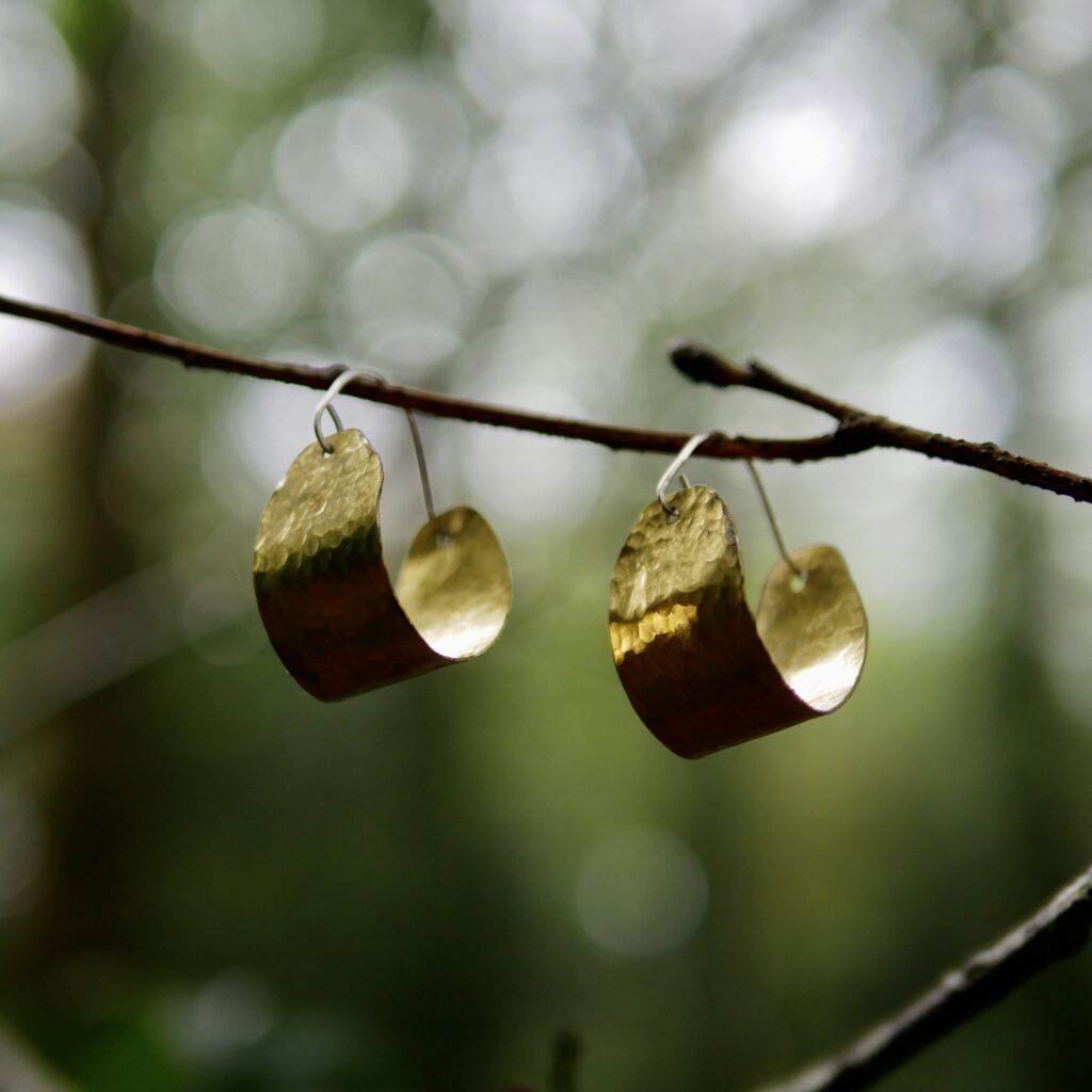 Dappled Light Hoop Earrings